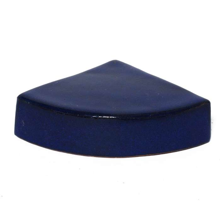 Footer pot glazed blue