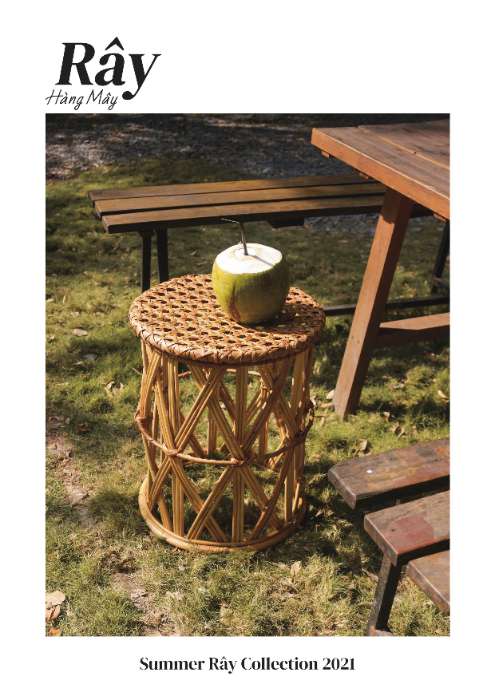 Doki Doki Natural Rattan Stool
