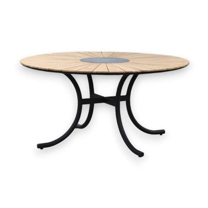 2416180 SUNTOP ROUND DINING TABLE D150x74CM WITH GRANITE IN MIDLE