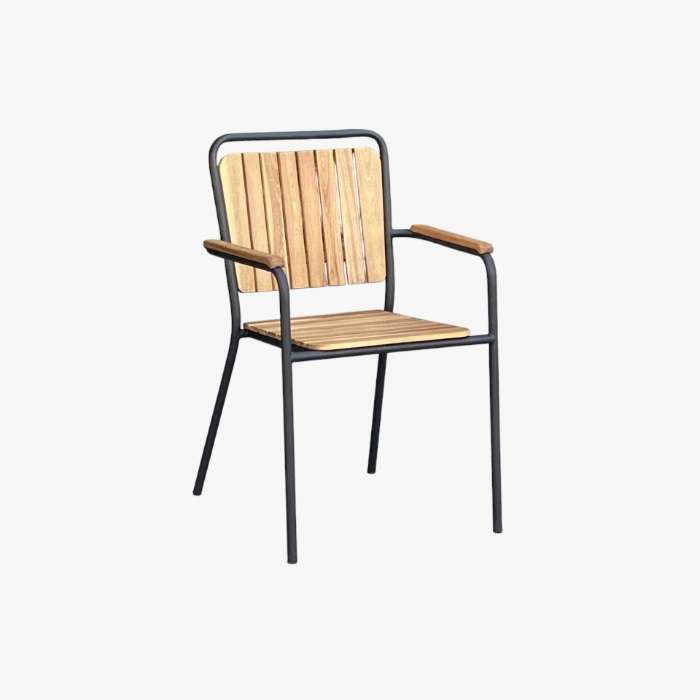 2516133 FOSAN STACKING DINING CHAIR 53x58x86CM