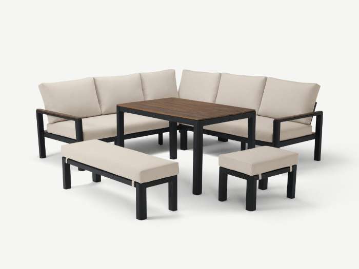 SADO PARTY DINING SET 5PCS WITH LIGHT CUSHION