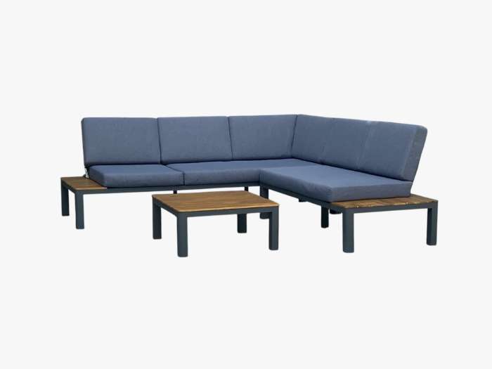 SADO LOUNGE SET 3PCS WITH  DARK CUSHION