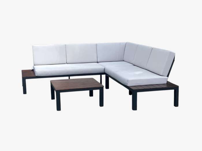 SADO LOUNGE SET 3PCS WITH LIGHT CUSHION