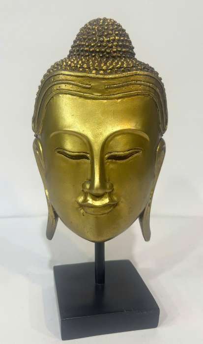 The buddha head sculpture