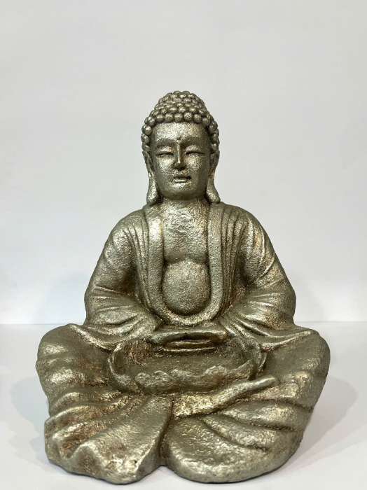 Buddha statue with lotus tray